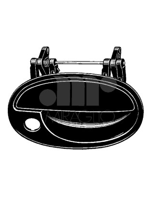 MANIGLIA ESTERNA ANTERIORE DESTRO OPEL COMBO 0100  011  OPEL CORSA C 0100  0106, OPEL MERIVA 0103  0110