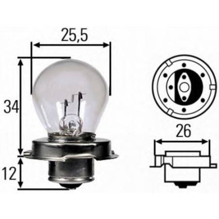 LAMPADINA 12V15W EX 012015011