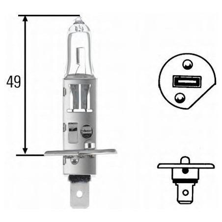 LAMPADINA H1 24V 70W HD
