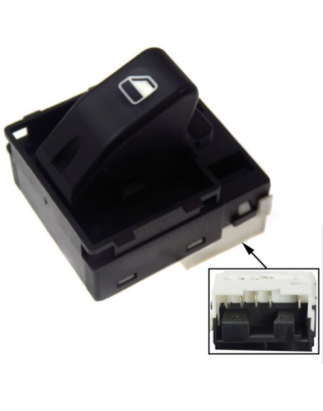 BLOCCO COMANDI ALZACRISTALLI PORTA ANTERIORE DESTRA 5 PIN 1 INTERRUTTORI CON CONNETTORE BIANCO FIAT ALBEA 0102  0105, FIAT ALBE