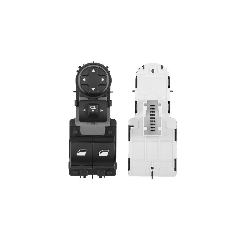 BLOCCO COMANDI ALZACRISTALLIRETROVISORI PORTA ANTERIORE SINISTRA 18 PIN 2 INTERRUTTORI COMANDI RETROVISORI RIBALTABILI CITROEN 