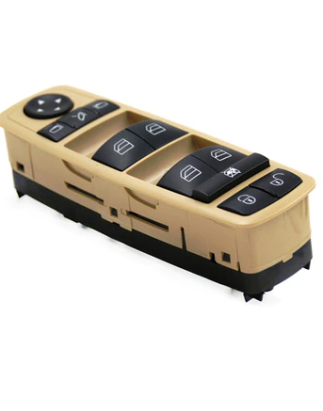 PULSANTIERA ALZACRISTALLI PORTA ANTERIORE SINISTRA 3 PIN 4 INTERRUTTORI BEIGE CHIUSURA CENTRALIZZATA COMANDI RETROVISORI RIBALT