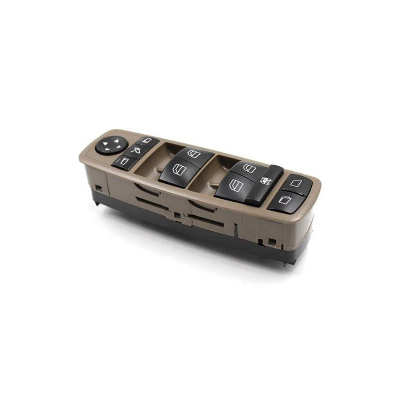 PULSANTIERA ALZACRISTALLI PORTA ANTERIORE SINISTRA 3 PIN 4 INTERRUTTORI MARRONE COMANDI RETROVISORI RIBALTABILI BLOCCO FINESTRI