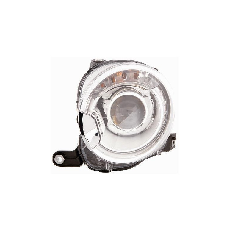 KIT PROIETTORI SUPERIORE DESIGN 2010 CON LENTICOLARE FIAT 500 0107  0115