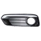 GRIGLIA PARAURTI ANTERIORE SINISTRA NERA LUCIDA CHIUSA CON FENDINEBBIA CON MODANATURA SILVER BMW SERIES 1 F2120 35D 0115  0119