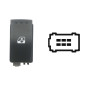 INTERRUTTORE ALZACRISTALLI PORTA ANTERIORE DESTRASINISTRA 6 PIN 1 INTERRUTTORE GRIGIO CON CONNETTORE NEROMARRONE OPEL MOVANO 01