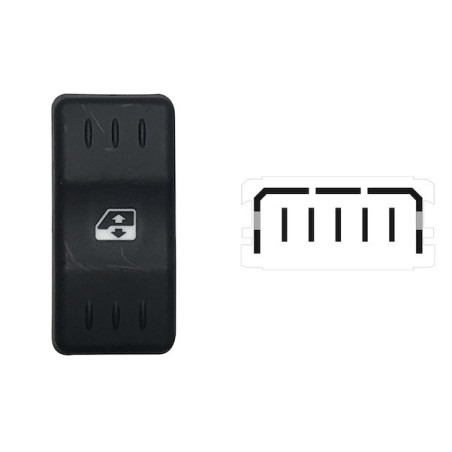 INTERRUTTORE ALZACRISTALLI PORTA ANTERIORE DESTRASINISTRA 5 PIN 1 INTERRUTTORE DACIA LOGAN-MCV 05-08PUP-VAN 0109  011  DACIA LO