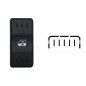 INTERRUTTORE ALZACRISTALLI PORTA ANTERIORE DESTRASINISTRA 5 PIN 1 INTERRUTTORE DACIA LOGAN-MCV 05-08PUP-VAN 0109  011  DACIA LO