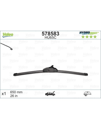 SPAZZOLA TERGI HYDROCONNECT FLAT BLADE ANTERIORE SINGOLA 650mm CODICE BREVE: HU65C