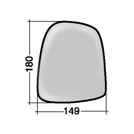 VETRO CON PIASTRA DESTRO TERMICO NISSAN PRIMASTAR 0102  0106, NISSAN PRIMASTAR 0106  0116, OPEL VIVARO 0102  0106, OPEL VIVARO 
