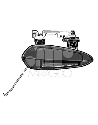 MANIGLIA ESTERNA ANTERIORE DESTRO FIAT GRANDE PUNTO 0105  011  FIAT LINEA 0107  0113, FIAT LINEA 0113  0115, FIAT PUNTO 011  FI