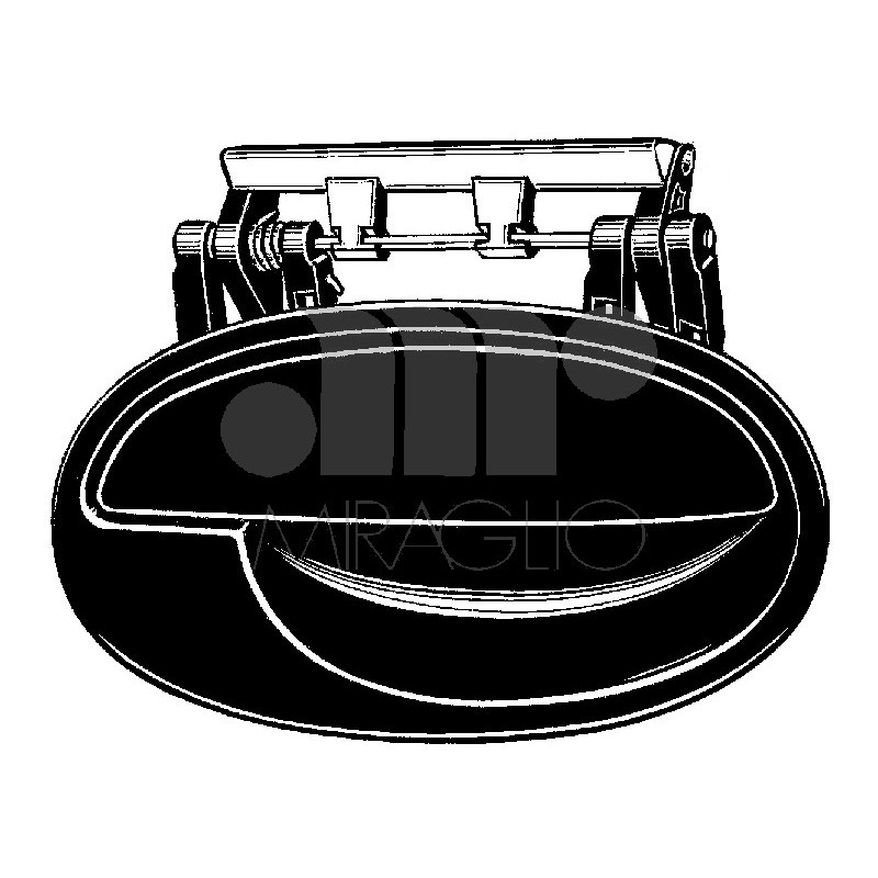 MANIGLIA ESTERNA PER CHIUSURA CENTRALIZZATA ANTERIOREPOSTERIORE DESTRO OPEL CORSA C 0100  0106, OPEL MERIVA 0103  0110