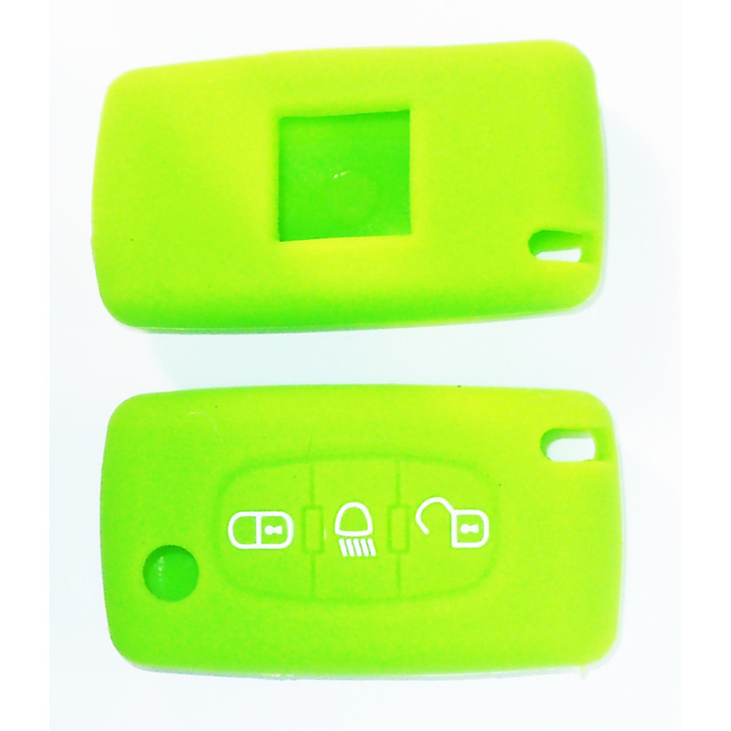 COVER CHIAVE VERDE 3 TASTI: TASTO APERTURA TASTO CHIUSURA TASTO PORTELLONE PEUGEOT 207 0106  0114, PEUGEOT 307 0101  0105, PEUG