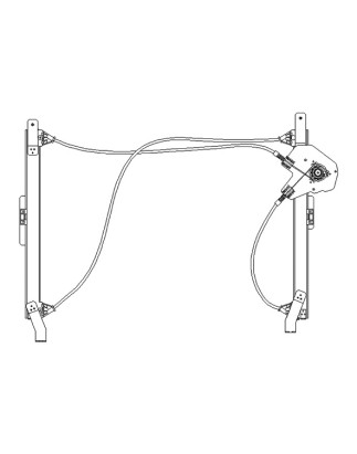 MECCANISMI ALZACRISTALLI ANTERIORE SINISTRO 3 PORTE MINI CABRIO R52 0104  0108, MINI COOPERONE R50R53 0102  0106