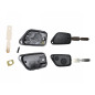 GUSCIO CHIAVE NERO 2 TASTI: TASTO APERTURA TASTO CHIUSURA LAMA HU78 PEUGEOT 406 SDN 0196  0105