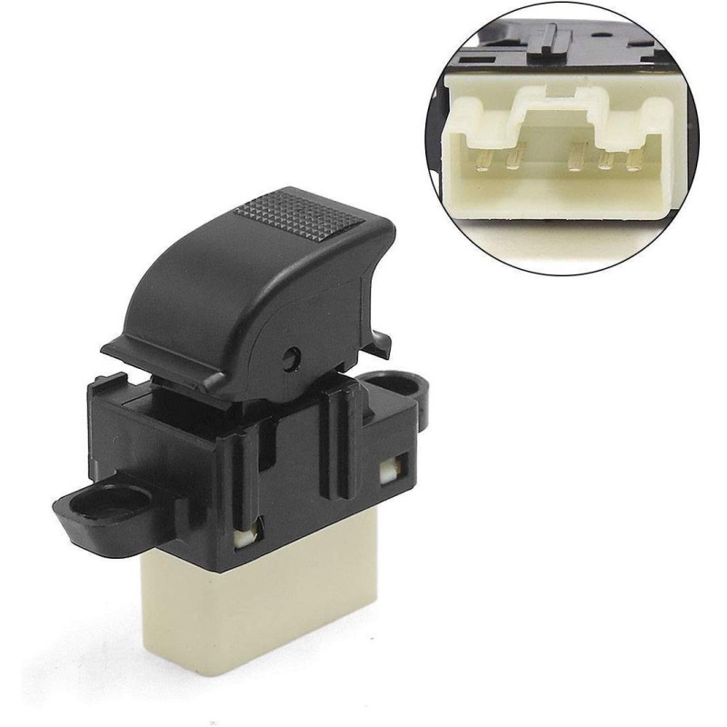 INTERRUTTORE ALZACRISTALLI PORTA ANTERIORE DESTRA 5 PIN 1 INTERRUTTORE CON CONNETTORE BIANCO MAZDA 323 F 0198  0103, MAZDA 323 