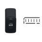 INTERRUTTORE ALZACRISTALLI DESTROSINISTRO PORTA ANTERIORE SINISTRA 6 PIN RENAULT CLIO 0198  0101, RENAULT KANGOO 0198  0103, RE