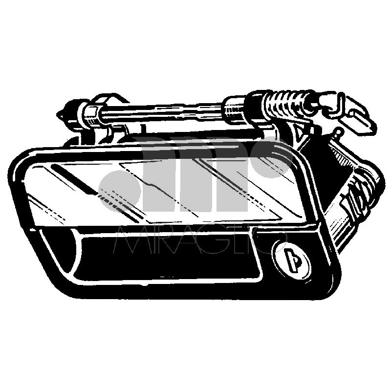 MANIGLIA ESTERNA ANTERIORE DESTRO CON CHIAVE LANCIA DEDRA 0189  0199