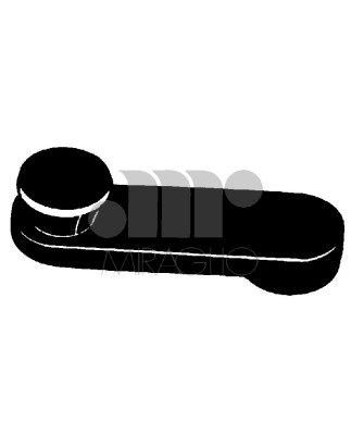MANIGLIA ALZACRISTALLO ANTERIORE DESTROSINISTRO MARRONE IN PLASTICA FIAT UNO 0183  0189, FIAT UNO 0189  0193
