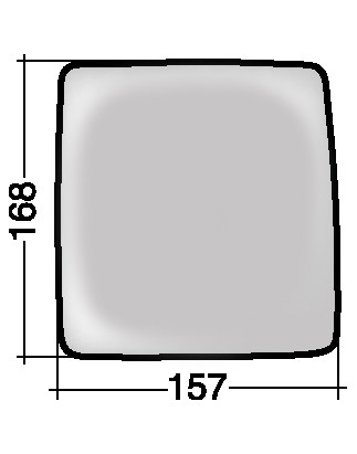 VETRO CON PIASTRA SINISTRO CROMATO OPEL COMBO 0100  0112