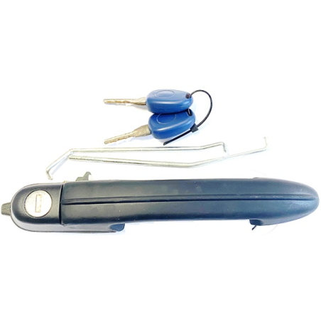 MANIGLIA ESTERNA IN PLASTICA NERO ANTERIORE SINISTRO CON CHIAVE FIAT MAREA 0196  0107