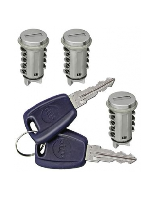 BLOCCHETTI E BOCCOLE KIT BLOCCHETTI 3 PEZZI ANTERIORE DESTROSINISTRO CON CHIAVE FIAT PUNTO 0199  0103