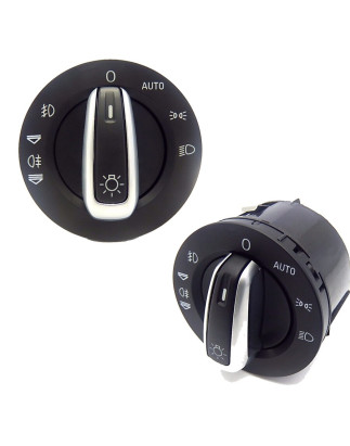 BLOCCO COMANDI PROIETTORI 8 PIN CON CROMATURA AUDI A6 0104  0108, AUDI A6 0108  0110, AUDI Q7 0106  0109