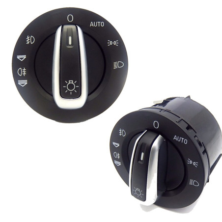 BLOCCO COMANDI PROIETTORI 8 PIN CON CROMATURA AUDI A6 0104  0108, AUDI A6 0108  0110, AUDI Q7 0106  0109