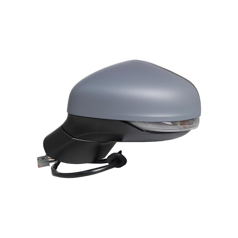 RETROVISORI ELETTRICO DESTRO 12 PIN CON PRIMER TERMICO RICHIUDIBILE ELETTRICAMENTE CON FANALINO INTEGRATO CON LUCE DI CORTESIA 