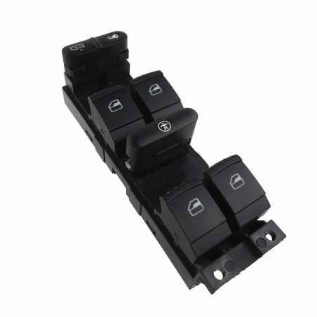 BLOCCO COMANDI ALZACRISTALLI ANTERIORE PORTA ANTERIORE SINISTRA 9 PIN 4 INTERRUTTORI NEROBIANCO CON ALZACRISTALLI POSTERIORI EL