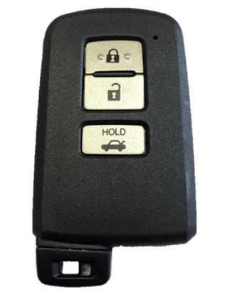 GUSCIO CHIAVE 3 TASTI: TASTI ARGENTATI TASTO APERTURA TASTO CHIUSURA TASTO PORTELLONE TOYOTA COROLLA E 15 SDN 0107  0111