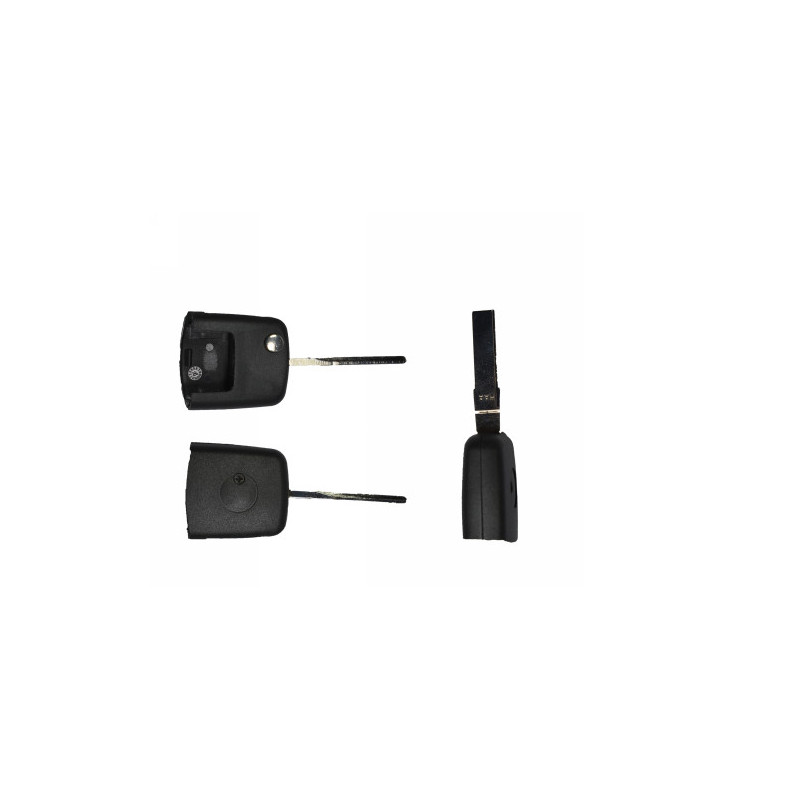 GUSCIO CHIAVE NERO 0 TASTI: SOLO PARTE SUPERIORE PIATTA CHIP ID48 LAMA HU66 AUDI A3 0196  0103, AUDI A4 0194  0100, AUDI A6 019