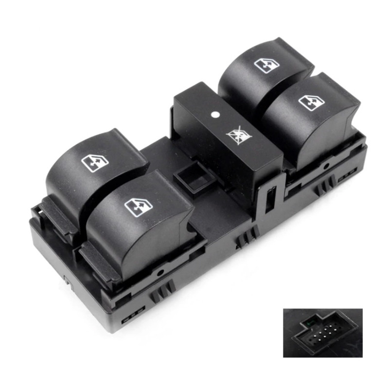 BLOCCO COMANDI ALZACRISTALLI ANTERIORE PORTA ANTERIORE SINISTRA 8 PIN 4 INTERRUTTORI FIAT LINEA 0107  0113, FIAT LINEA 0113  01
