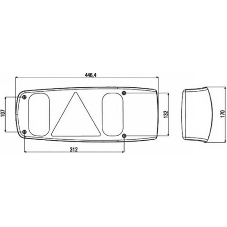 LUCE POSTERIORE DX 12 V