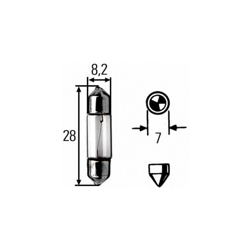 FESTOON 12V 3W STANDARD