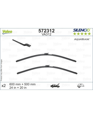 SILENCIO WIPER AQUA LHD VA312 HTD KIT