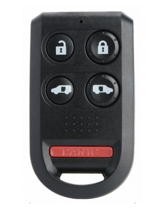 GUSCIO CHIAVE 4+1 TASTI: TASTO APERTURA TASTO CHIUSURA TASTO PANIC TASTO PORTE LATERALI