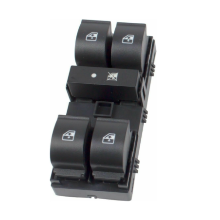 BLOCCO COMANDI ALZACRISTALLI PORTA ANTERIORE SINISTRA 12 PIN 4 INTERRUTTORI CON CONNETTORE VERDE CON CHIUSURA CENTRALIZZATA FIA