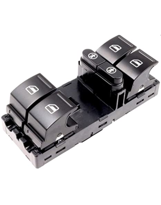 BLOCCO COMANDI ALZACRISTALLI PORTA ANTERIORE SINISTRA 10 PIN 4 INTERRUTTORI BLOCCO FINESTRINI SEAT ALHABRA 0110, VOLKSWAGEN SHA