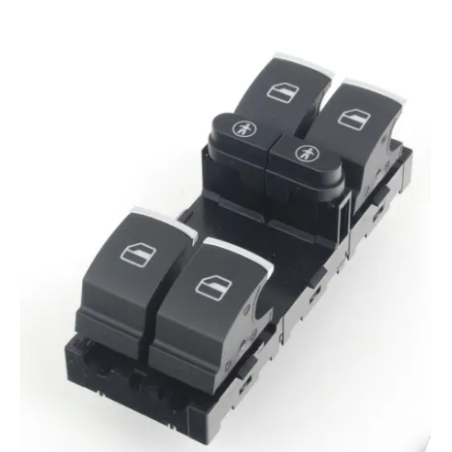 BLOCCO COMANDI ALZACRISTALLI 10 PIN 4 INTERRUTTORI NEROARGENTO BLOCCO FINESTRINI SEAT ALHABRA 0110, VOLKSWAGEN SHARAN 0110, VOL