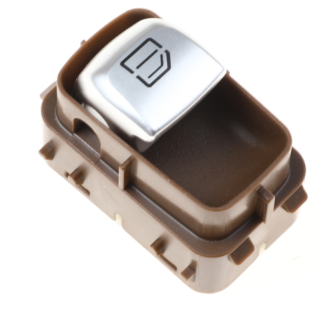 BLOCCO COMANDI ALZACRISTALLI PORTA POSTERIORE DESTRASINISTRA PORTA ANTERIORE DESTRA 4 PIN 1 INTERRUTTORI BASE MARRONE MERCEDES-