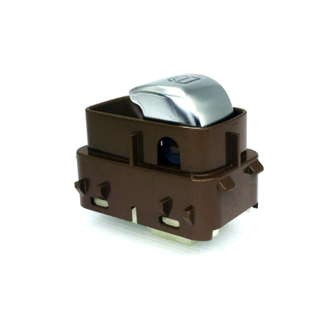 BLOCCO COMANDI ALZACRISTALLI PORTA POSTERIORE DESTRASINISTRA PORTA ANTERIORE DESTRA 4 PIN 1 INTERRUTTORI BASE MARRONE LUCE BIAN