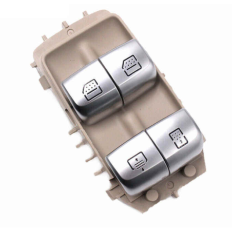 BLOCCO COMANDI ALZACRISTALLI PORTA POSTERIORE DESTRASINISTRA 3 PIN 4 INTERRUTTORI BASE BEIGEINTERRUTTORI SILVER FUNZIONE TENDIN