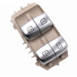 BLOCCO COMANDI ALZACRISTALLI PORTA POSTERIORE DESTRASINISTRA 3 PIN 4 INTERRUTTORI BASE BEIGEINTERRUTTORI SILVER FUNZIONE TENDIN