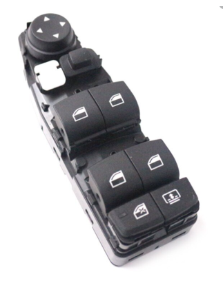 BLOCCO COMANDI ALZACRISTALLIRETROVISORI PORTA ANTERIORE SINISTRA 6 PIN 4 INTERRUTTORI FUNZIONE TENDINE PARASOLE BLOCCO FINESTRI