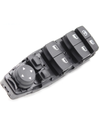 BLOCCO COMANDI ALZACRISTALLIRETROVISORI PORTA ANTERIORE SINISTRA 6 PIN 4 INTERRUTTORI FUNZIONE TENDINE PARASOLE BLOCCO FINESTRI