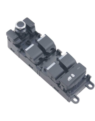 BLOCCO COMANDI ALZACRISTALLIRETROVISORI PORTA ANTERIORE SINISTRA 3 PIN 4 INTERRUTTORI CON CROMATURA BLOCCO FINESTRINI LAND ROVE