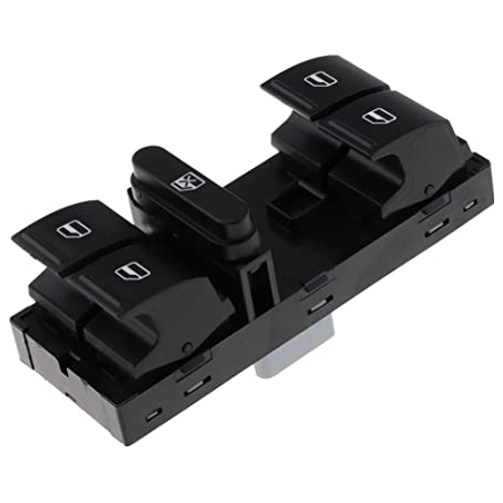 BLOCCO COMANDI ALZACRISTALLI PORTA ANTERIORE SINISTRA 10 PIN 4 INTERRUTTORI BLOCCO FINESTRINI SKODA FABIA 0199  0107, SKODA OCT