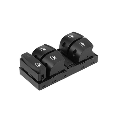 BLOCCO COMANDI PORTA ANTERIORE SINISTRA 10 PIN 4 INTERRUTTORI BLOCCO FINESTRINI SKODA FABIA 0114  0118, SKODA FABIA 0118  0121,