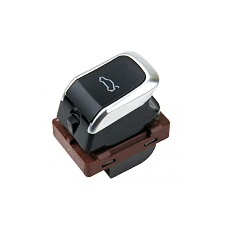 INTERRUTTORE COFANO POSTERIORE 4 PIN CON CROMATURA CON CONNETTORE MARRONE AUDI A4 0107  0111, AUDI A4 0111  0115